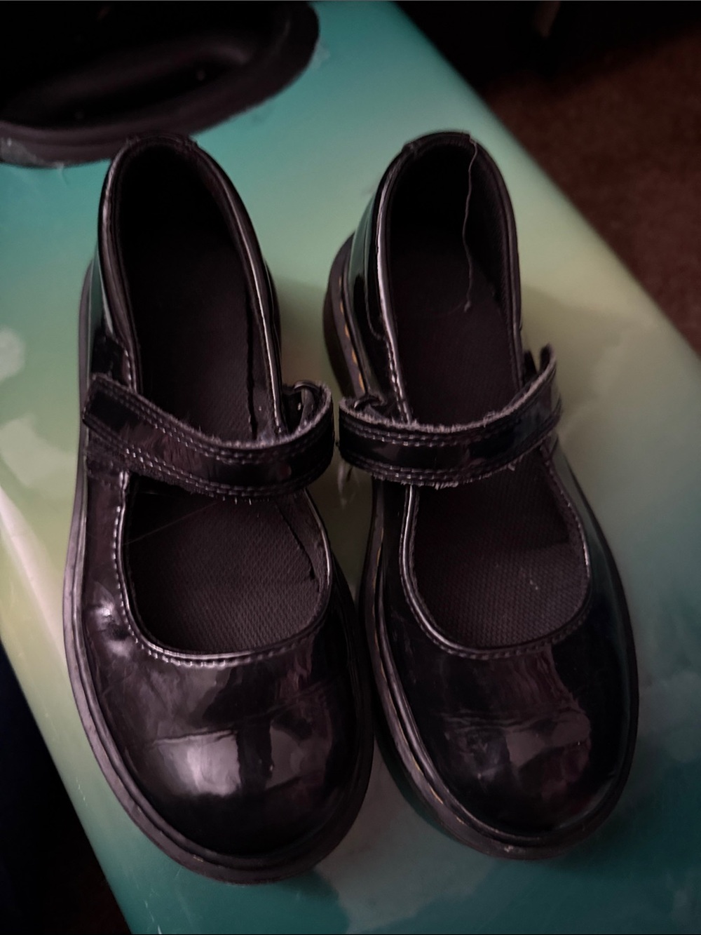 Dr. Martens Kids Black Patent Mary Jane Shoes